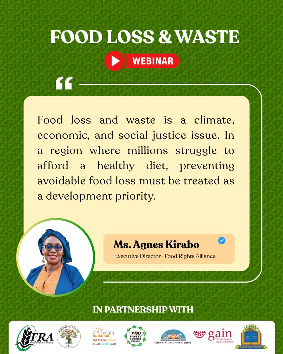 FRAUGANDA's tweet photo. 𝐍𝐞𝐚𝐫𝐥𝐲 𝟏 𝐢𝐧 𝐞𝐯𝐞𝐫𝐲 𝟒 𝐮𝐧𝐢𝐭𝐬 𝐨𝐟 𝐟𝐨𝐨𝐝 𝐩𝐫𝐨𝐝𝐮𝐜𝐞𝐝 𝐢𝐧 𝐬𝐮𝐛-𝐒𝐚𝐡𝐚𝐫𝐚𝐧 𝐀𝐟𝐫𝐢𝐜𝐚 𝐢𝐬 𝐥𝐨𝐬𝐭 𝐛𝐞𝐭𝐰𝐞𝐞𝐧 𝐡𝐚𝐫𝐯𝐞𝐬𝐭 𝐚𝐧𝐝 𝐭𝐡𝐞 𝐫𝐞𝐭𝐚𝐢𝐥 𝐬𝐡𝐞𝐥𝐟. Reducing these losses is critical to improving food security, protecting farmer incomes and delivering on Africa’s commitment to halve post-harvest losses by 2035.
#FoodLossAndWaste #PostHarvestLoss #CAADP #FoodSecurity #IDAFLW2026

@kiraboaggie @MAAIF_Uganda @ConsentUganda @kimehenrich @claire_atu70404 @AGRA_Africa @foscu23 @Uganda_Gain