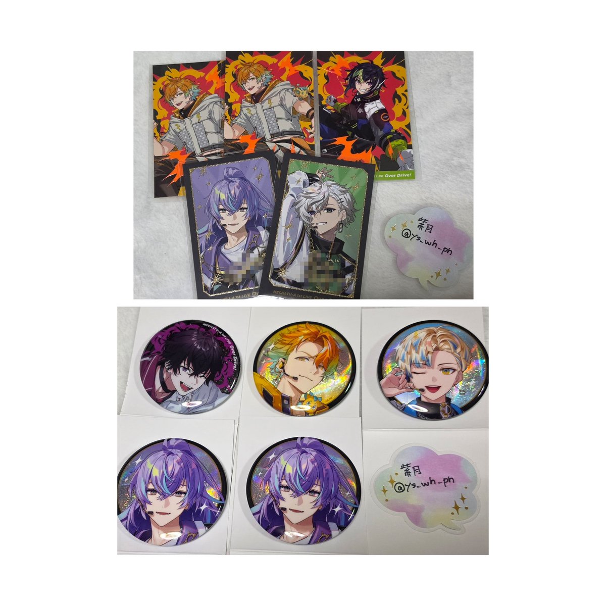 ys_wh_pn's tweet photo. 【交換】にじさんじ MECHATU-A 1st LIVE "Over Drive!" ランダム缶バッジ ランダムカード

譲>画像1
求>画像2

チェキ優先
コンプ目的のため、求各１
缶バッジは同数集めたいため、お声かけの内容によって要相談
郵送での交換優先
まとめて交換してくださる方
検索より気軽にお声がけください https://t.co/DxnqsNeX2m