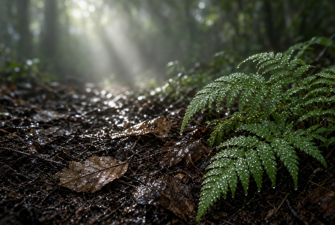 jess_macphail's tweet photo. After rain the forest smells like it has just remembered itself. Soil, bark, and crushed ferns rise together in one long breath. https://t.co/VgLb73yrvi