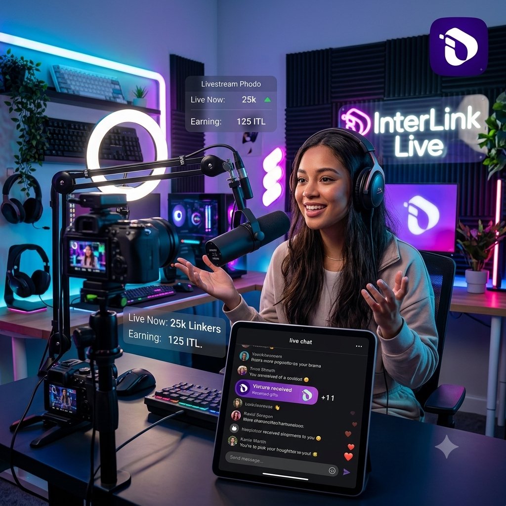 RVLakshmi369's tweet photo. 🎥 InterLink Live — Create. Connect. Earn.
Turn every livestream into a powerful hub for creators, communities, and digital rewards.
#InterLink #ITLG #ITL https://t.co/ymY2wZiTWL