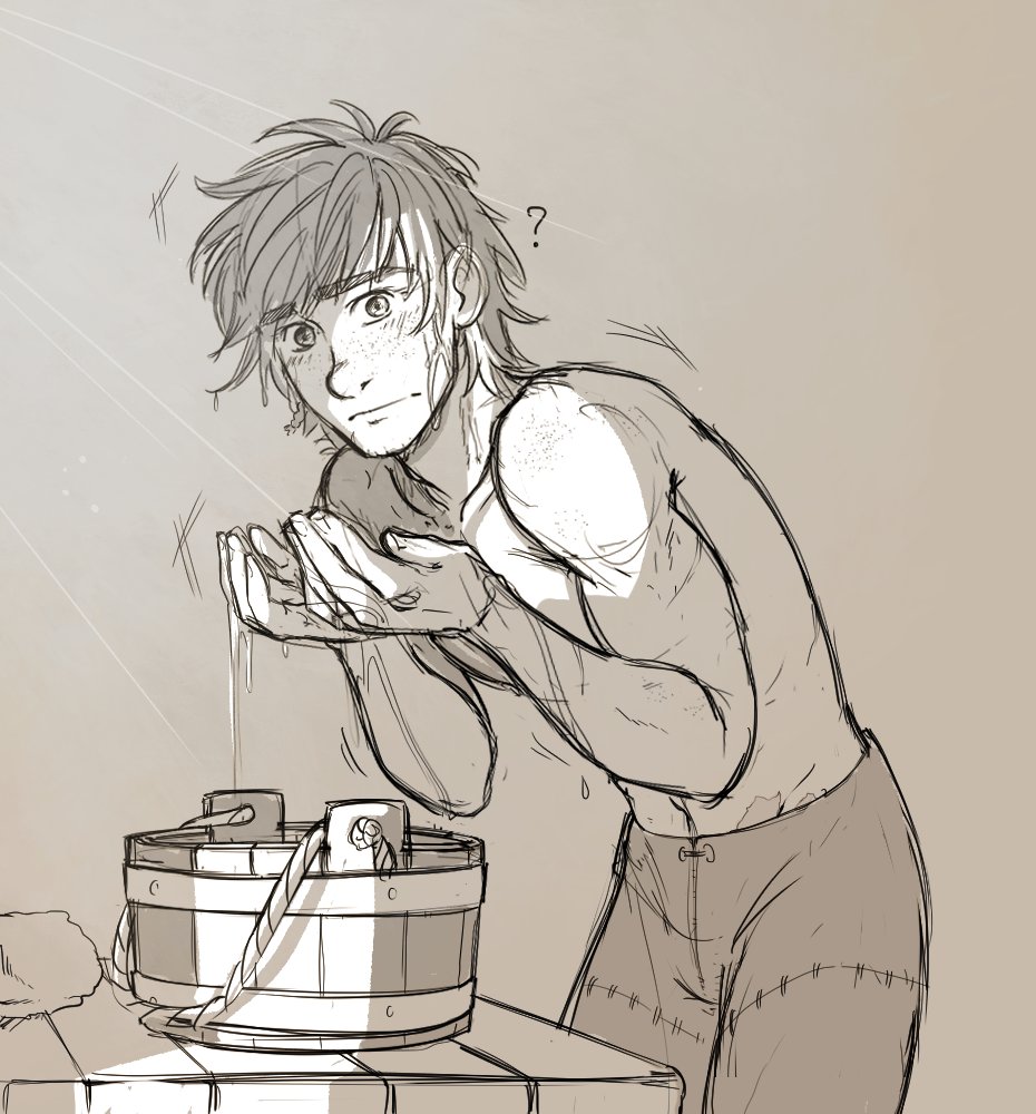 MilaVye_'s tweet photo. A little doodle, thinking about the anatomies they might have as an excuse to draw them shirtless 😗🎶
#hijack #hiccup #jackfrost https://t.co/FV4ov8HBOw