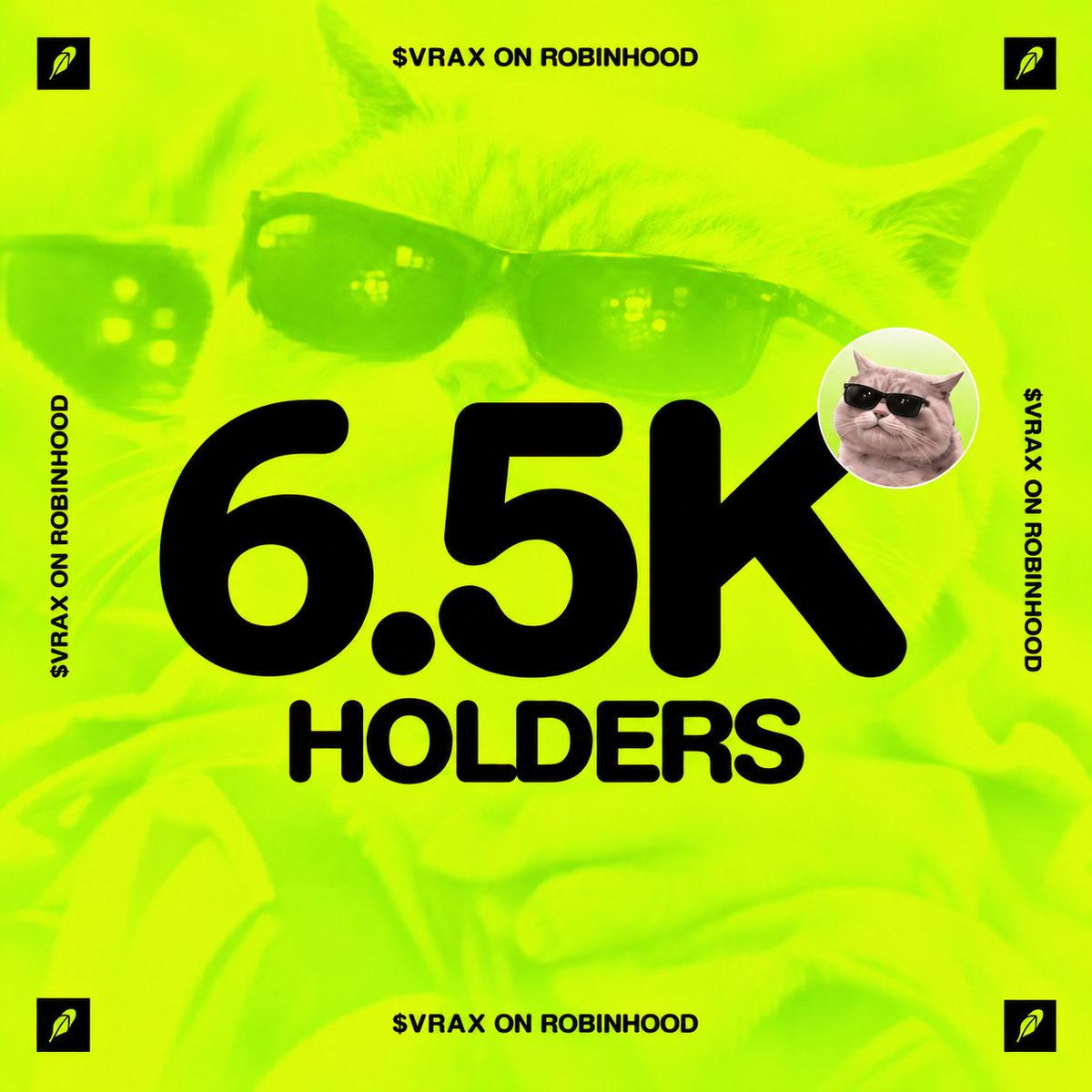 Vraxrh's tweet photo. Happy 6.5K holders, $VRAX! 🫡

The commander’s army keeps growing. https://t.co/3wi6J66pnH