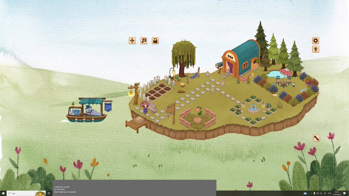 HouseBice's tweet photo. @RemovableSanity #WishlistWednesday! Thank you for hosting🍀

This is Gloombo, our cozy desktop companion game 🌱
Build and decorate a tiny island, spend time with Gloombo, and let your little home grow alongside you.
We’d love to have you on our wishlist 💚

https://t.co/uJOdqspVfV https://t.co/WpwXz70jgM
