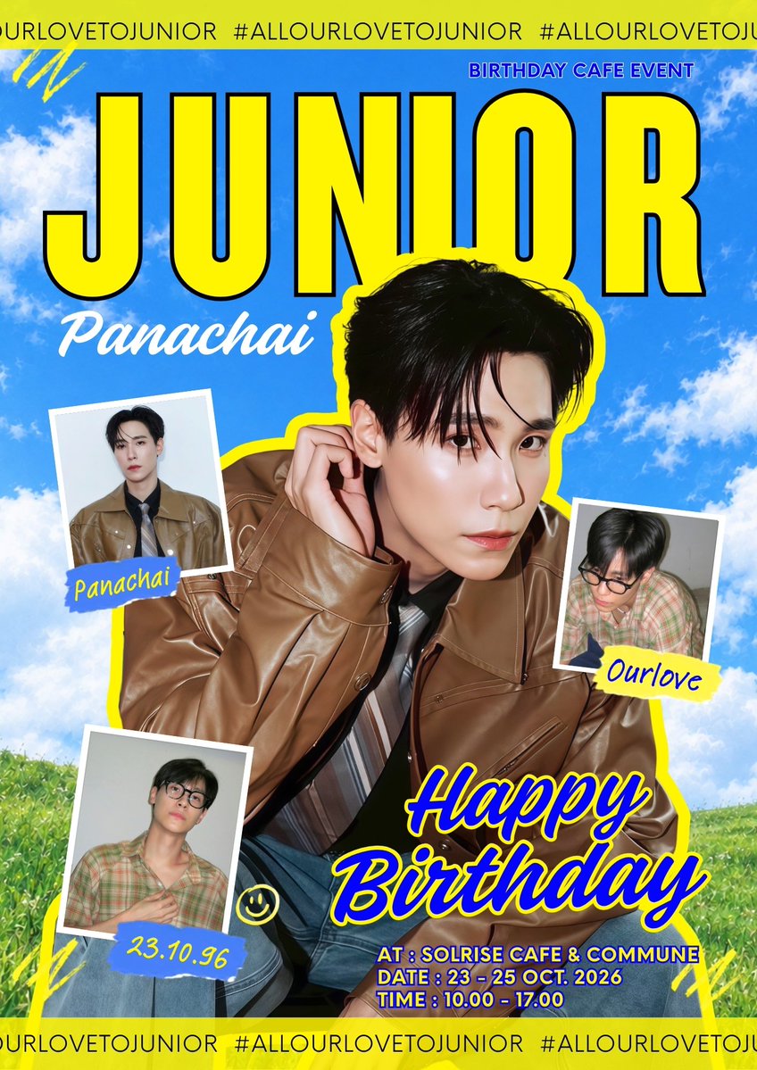 giwiigapz's tweet photo. 𝐇𝐚𝐩𝐩𝐲 𝐁𝐢𝐫𝐭𝐡𝐝𝐚𝐲 𝐉𝐮𝐧𝐢𝐨𝐫🎂
#AllOurLoveToJunior

──────🌞──────

ขอเชิญทุกคนมาพบกันในพื้นที่พิเศษที่เต็มไปด้วยความรักที่เรามีให้กับจูเนียร์💛💙

🗓️23-25 Oct 2026
📍@solrisecafe 
⏰10:00 - 17:00

𝘮𝘰𝘳𝘦 𝘥𝘦𝘵𝘢𝘪𝘭𝘴 𝘴𝘰𝘰𝘯

#jnnrr #JuniorMark https://t.co/6fMEbn0ITC