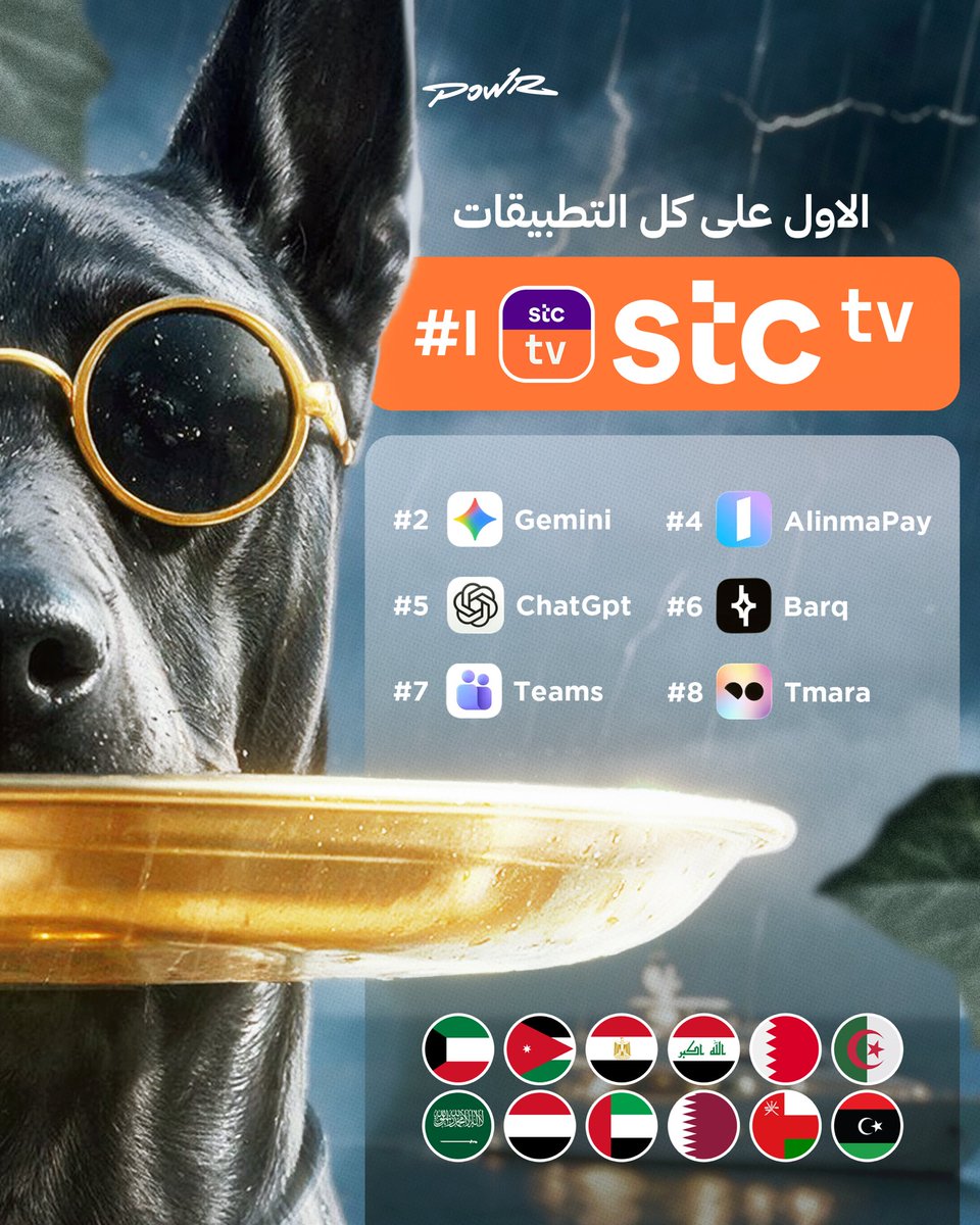 POWReSports's tweet photo. امس الاول على تطبيقات الترفيه 

واليوم الاول على كل التطبيقات ، وفي اكثر من دولة عربيه ! 

يعني وش نقدر نقول ونعبر بالله ؟ https://t.co/pbKTfhQKxU