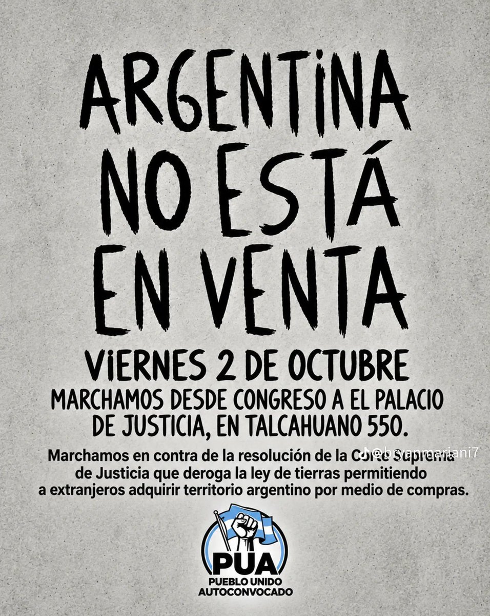 fpipaa's tweet photo. A Argentina também não é quintal dos EUA. https://t.co/S4lw7tRPOn