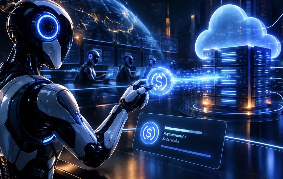 bomperr123's tweet photo. 🚨 AI agents are getting their own bank account.

Cloudflare is testing a system that lets AI agents pay for online services in USDC.

No card.
No human checkout.

AI → service → payment.

The agent economy is getting real. 🤖💵

#AI #Crypto #USDC https://t.co/DMtOcmenKt