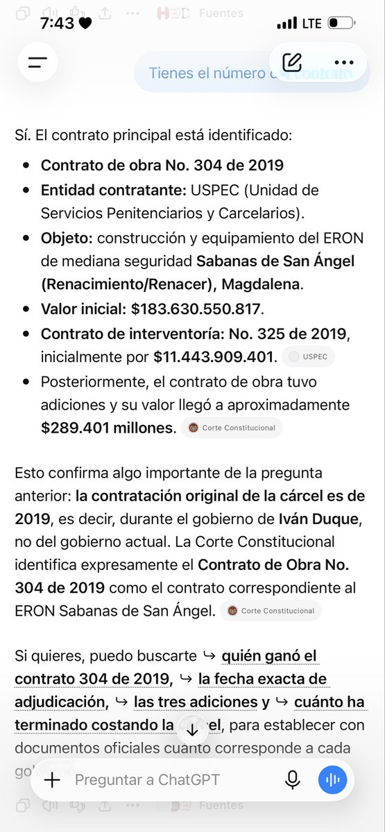Yaser20186's tweet photo. @petrogustavo Te delo los datos del contrato @petrogustavo estúpido la construcción pasó por tu gobierno https://t.co/282sSaOTzF