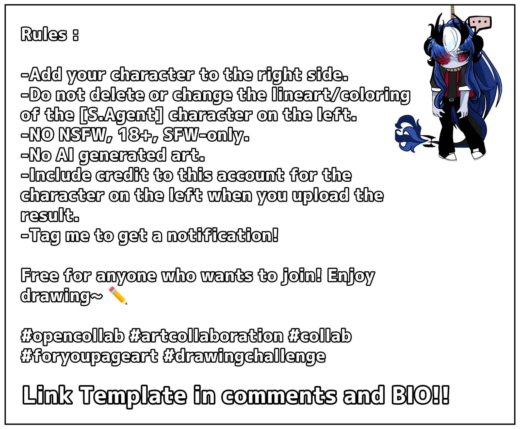 AmeliaVarelith_XOfficial on X: " OPEN COLLAB! Hey guys! I’m opening a ...
