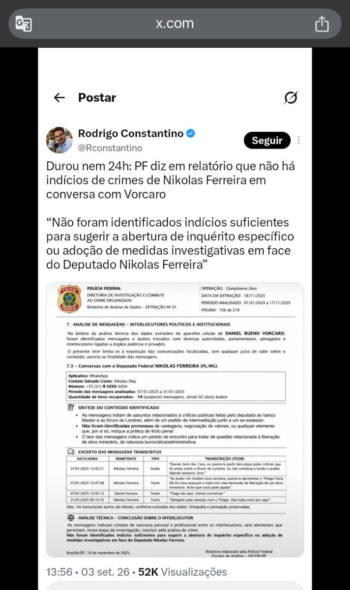 BrbaraL78309473's tweet photo. @g1 E por que ele não esclareceu ainda o motivo de ter postado um relatório falso da PF? https://t.co/gfwLJOlVCe