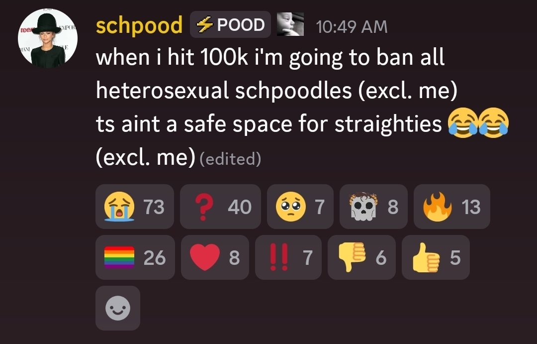 wifieslore's tweet photo. Who does he think he's fooling #SchpoodGay #Pride https://t.co/X1wOrd4BOX