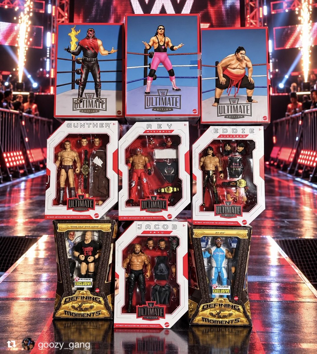 RingsideC's tweet photo. Maybe weโre bias, but thereโs no better way to beat the midweek slump than a ๐ฅ package from Ringside
Thanks for sharing your #RSCMailCall goozy_gang (IG)
Shop the newest @Mattel @WWE figure releases at https://t.co/N1PFRCXGB5
#RingsideCollectibles #WrestlingFigures #WWEEliteSquad #UltimateEdition
