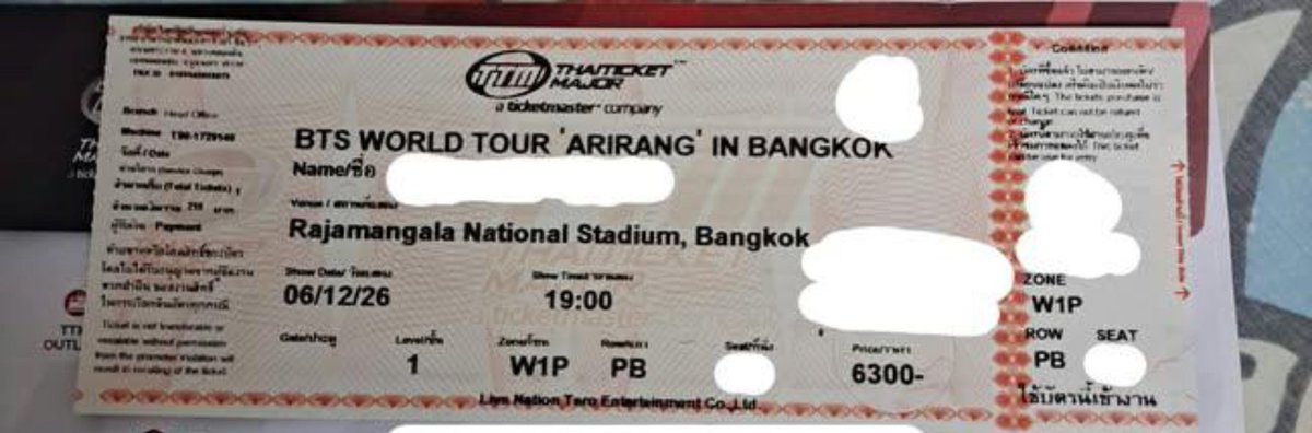 sureticket01's tweet photo. ปล่อยบัตรคอนวันที่ 6 Dec.
โซน W1P ที่นั่งแถวB เป็นโซนมุมมองจำกัด
ขาย 6519 (รวมค่าธรรมเนียม) ไม่อัพ!
นัดรับบัตรเท่านั้น
อันนี้เป็นบัตรของพี่ที่รู้จักนะคะ
ใครสนใจทักเดมมาหาเค้าได้เลยน้า❤️
ไม่โกงแน่นอนค่ะ
#BTS_WORLDTOUR_BANGKOK
#BTS_WORLDTOUR_ARIRANG_BANGKOK https://t.co/cxwEEpU5Rc