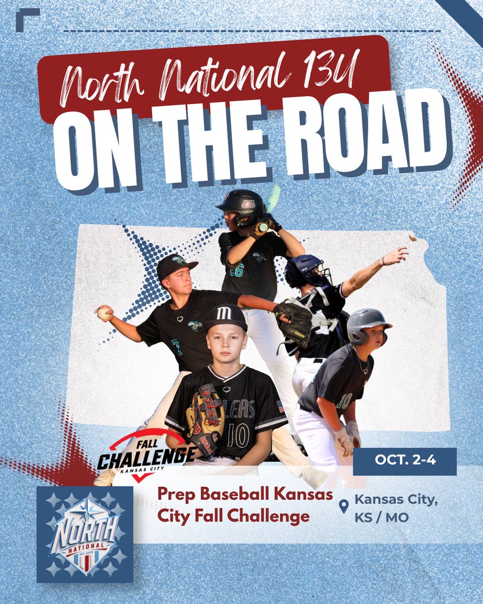 northnationals's tweet photo. We have three teams traveling to compete this weekend. North National 17U heads to the @PG_Tourney  WWBA Underclass World Championship in Ft. Myers, FL. North National 14U and 13U head to the @PBTourney  KC Fall Challenge in KC, KS/MO. https://t.co/8hIvNWPtNA