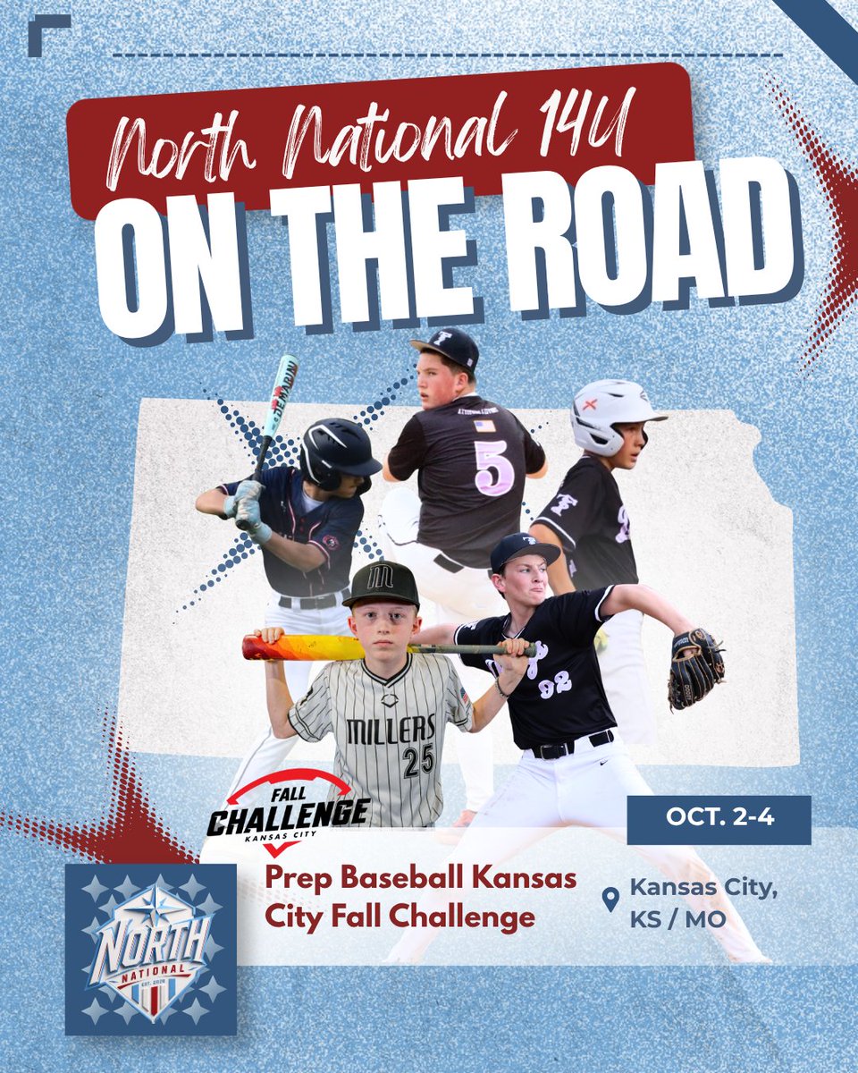 northnationals's tweet photo. We have three teams traveling to compete this weekend. North National 17U heads to the @PG_Tourney  WWBA Underclass World Championship in Ft. Myers, FL. North National 14U and 13U head to the @PBTourney  KC Fall Challenge in KC, KS/MO. https://t.co/8hIvNWPtNA