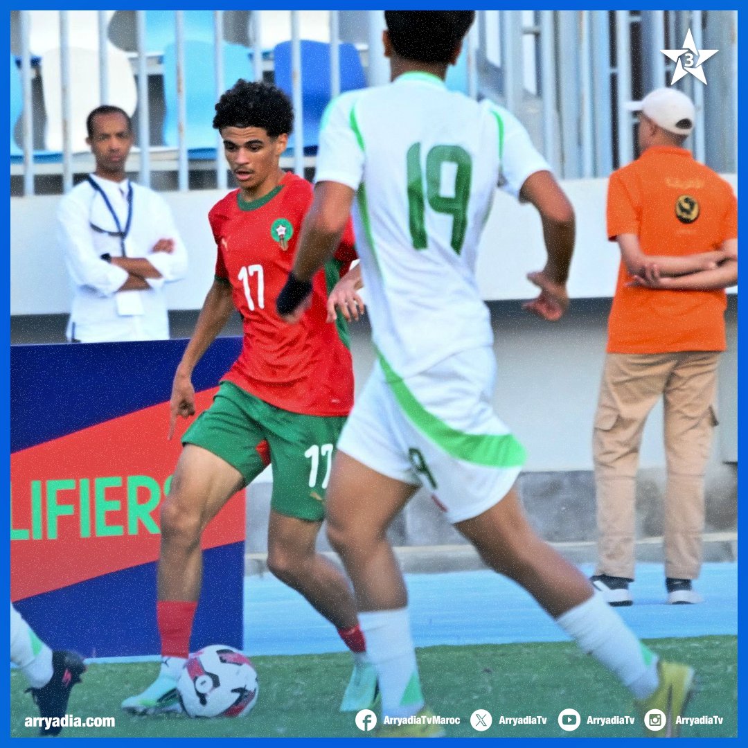 arryadiatv's tweet photo. المنتخب الوطني لأقل من 20 سنة يفوز على الجزائر بثلاثة أهداف مقابل هدف واحد، ضمن منافسات بطولة شمال أفريقيا المقامة بمصر والمؤهلة إلى نهائيات كأس أفريقيا للأمم.
وبهذا الفوز، رفع المنتخب الوطني لأقل من 20 سنة رصيده إلى أربع نقاط من مباراتين، بعد تحقيقه انتصارا وتعادلا.
#UNFA #ENMAROC #FRMF #ENMU20