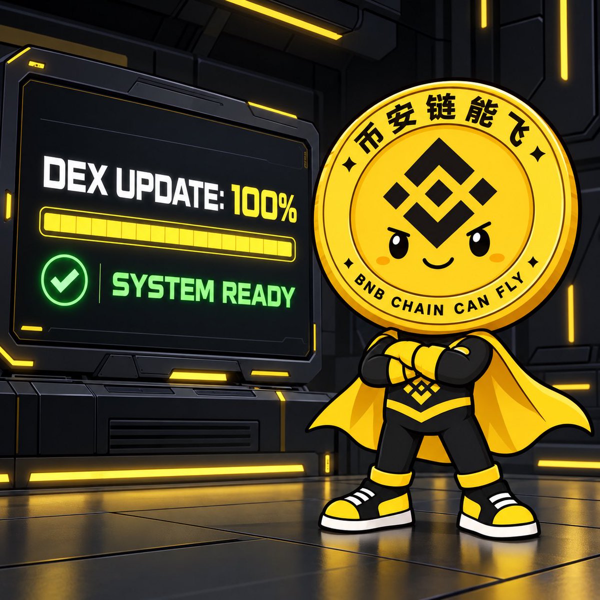 BnbChainCanFly's tweet photo. DEXScreener update: 100% ✅

Our project information, socials and links are now updated.

System ready.
Flight path confirmed.

In Binance Life, BNB Chain Can Fly. 🟡

币安链能飞 , #币安链能飞 https://t.co/MZmSWIzoH6
