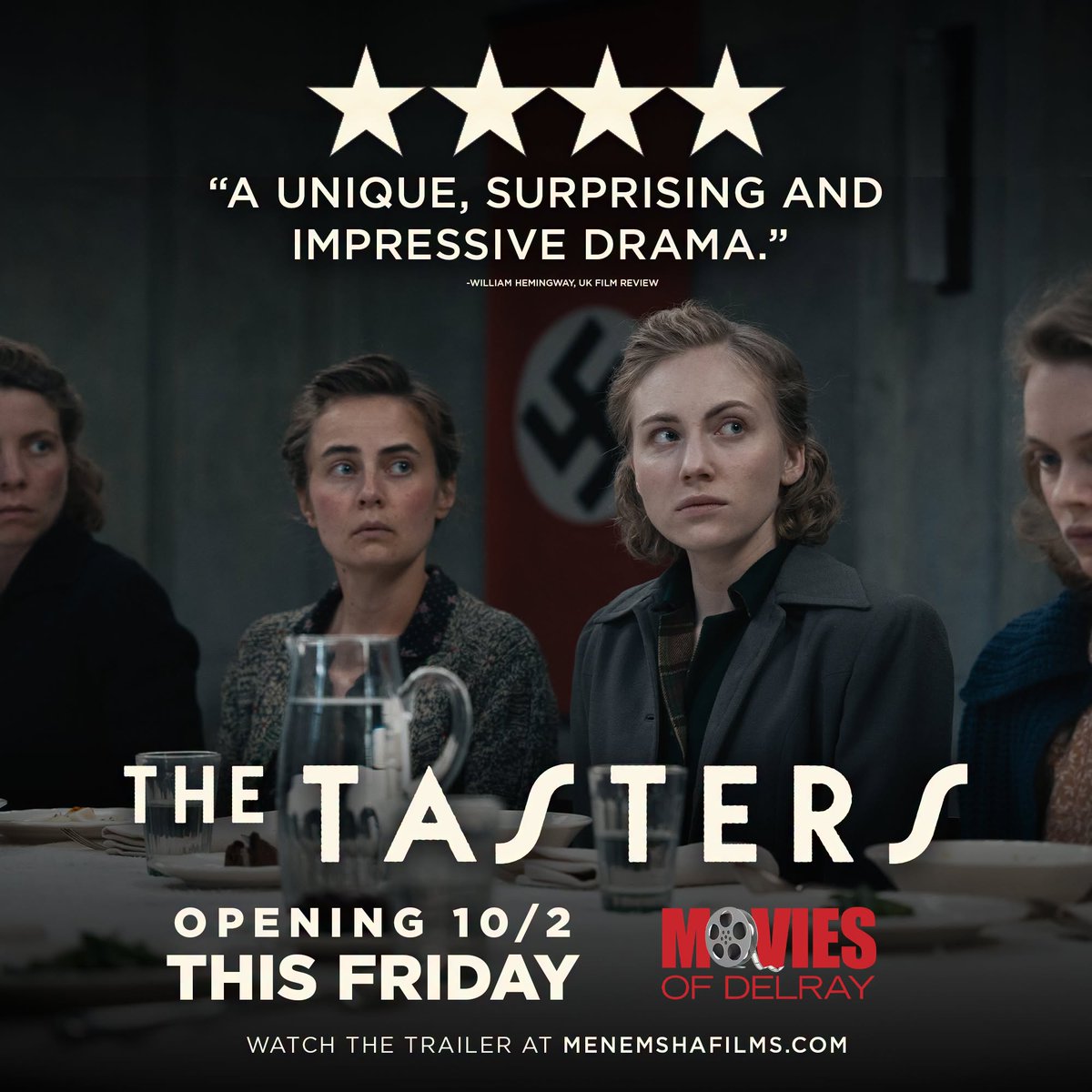 MenemshaFilms's tweet photo. "Superb... Once you sit down at the table and are ready to be served some unique, surprising, and impressive drama, THE TASTERS delivers it all." - UK Film Review

THE TASTERS opens this Friday at @MoviesDelray! 🍽️ Get tickets now at https://t.co/M4l9pJ6voR. https://t.co/i9PlXmP7BA