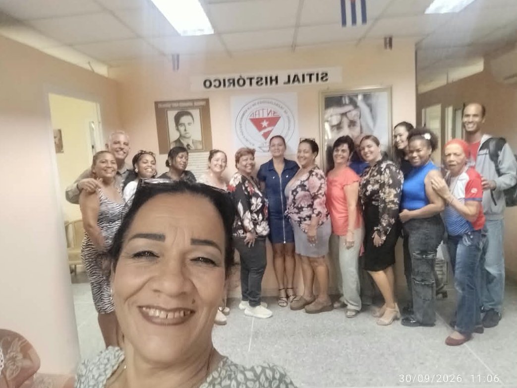 Elecciones_Cuba's tweet photo. 🇨🇺Participamos en la presentación de la campaña de comunicación por el 65 Aniversario del @SNTAP3 que se desarrollará del 1ro de octubre al 23 de noviembre, fecha fundacional de este sindicato.
Con nuestros servicios, #HacemosRevolución 🇨🇺 https://t.co/XrDetwLtDt