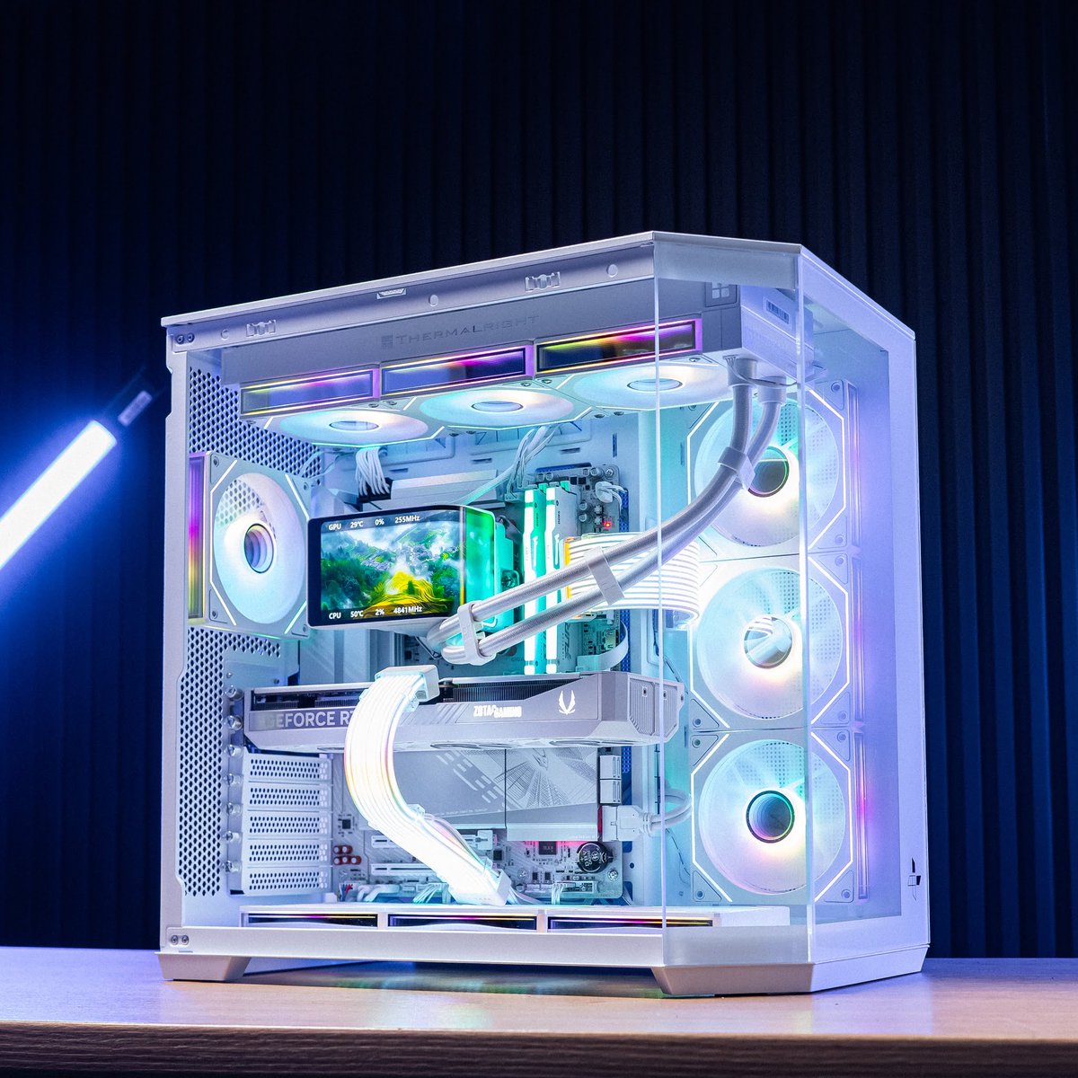 ZOTAC_USA's tweet photo. Can't stop admiring this unmatched beauty equipped with the ZOTAC GAMING GeForce RTX 5080 SOLID OC WHITE EDITION.
π· IG: https://t.co/ajzofpdsc8
#RTX5080 #RTX50 #SOLID #OC #Tech #GPU #PCBuild #GamingPC #PCHardware #PCComponents https://t.co/wE1EDE4dfu