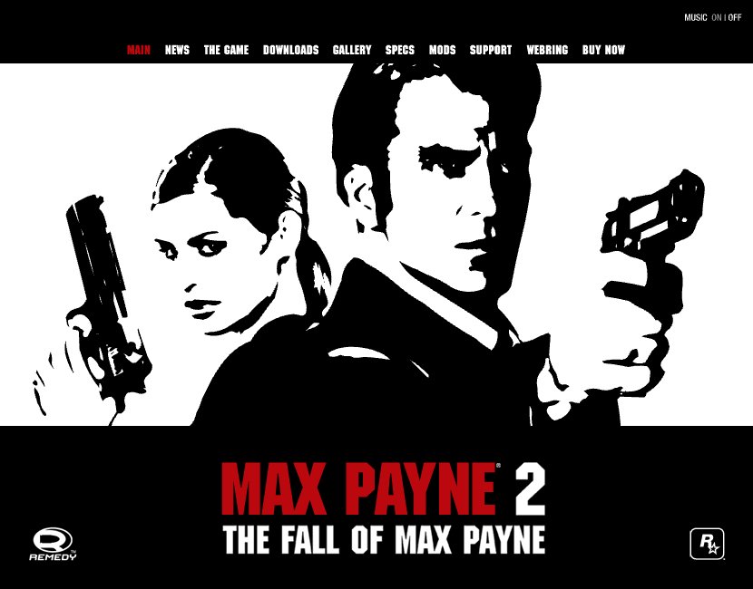 MaxPayne_Brasil's tweet photo. Max Payne 2 Website (2003)
#MaxPayne #RemedyGames #RockstarGames https://t.co/YuwBvp3JEs