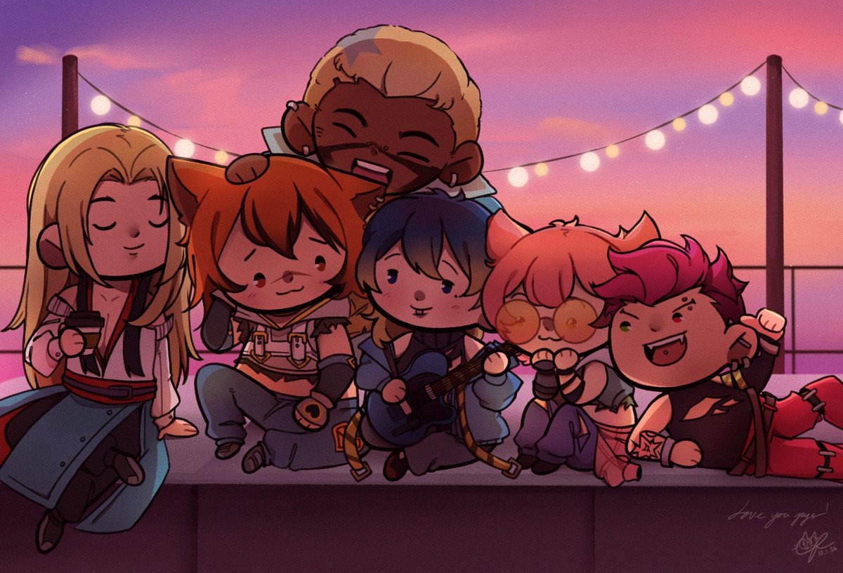 comfycat__'s tweet photo. The rooftop 💛❤️🧡🩵💜💚
#HEARTSTEEL‌ https://t.co/nbf4DJU7DD