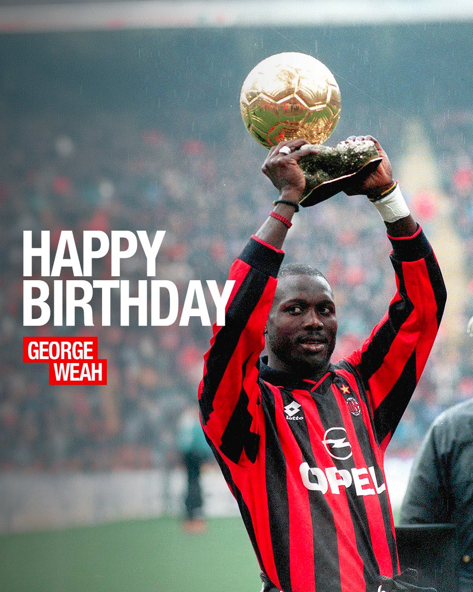 acmilan's tweet photo. Another Ballon d’Or winning Rossonero 🏆 
Have a great day, George 🎉 https://t.co/BINxnlQ4yo