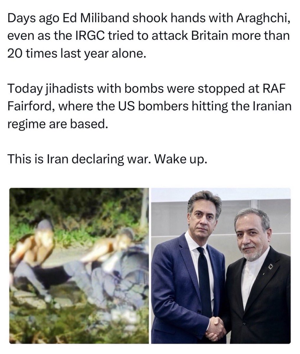 BethWilliam2026's tweet photo. @mikepompeo Pezeshkian is a liar. let’s see if terrorist Islamic regime is behind this as well. @andyburnham finally confessed that Islamic regime was behind the RAF Fairford terrorist attack. So let’s see who was behind this attack 😉  Bibi let’s Finish the Job. @WhiteHouse @IsraeliPM @IDF https://t.co/jDlipewYxW