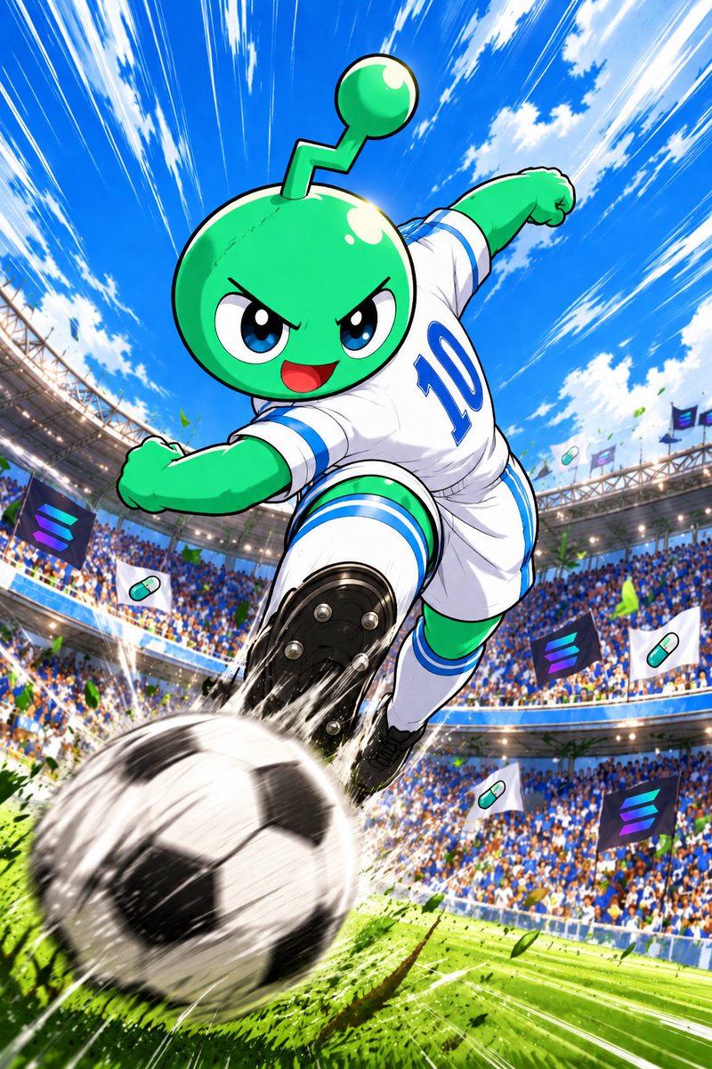 PIP_PUMPFUN's tweet photo. The number 10. The final shot. ⚽

One chance is all PIP needs.

Make it count. 

$PIP #CaptainTsubasa #Anime @Pumpfun @solana https://t.co/YyZ5aCx9OG