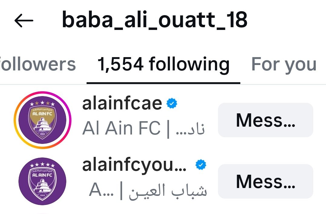 abdullah858's tweet photo. موهبة من كوت ديفوار تنضم للعين تم قيده في فريق الدرجة الثالثة
بابا علي اوتارا ظهير ايسر احدث انتدابات الاكاديمية يبلغ من العمر ١٩ سنة قادما من اكاديمية ابوبو لمدة ثلاث سنوات مع افضلية التمديد لسنة رابعة :

https://t.co/zx7efA8FTS
حسابه على الانستا:
https://t.co/qcGib9JDJU https://t.co/duENyzLTSq