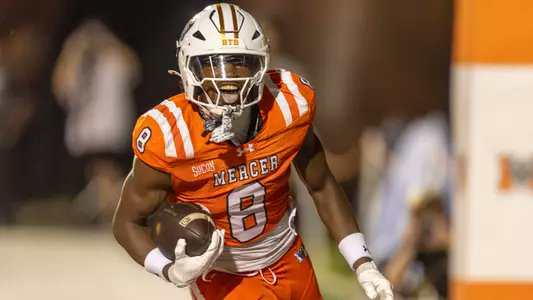 CamMellor's tweet photo. Our @PFN365 highest-graded FCS CBs in Week 4:

Cameron Goggins, Mercer: 96.3
Jevean Brown, Elon: 96.3
Safir Stills-Bey, McNeese: 95.2
Mick McKee II, Lehigh: 93.3
Ben Kamara, North Dakota: 93.2
Anthony Young, North Alabama: 93.1
Ronnie Woods, Robert Morris: 92.2
DJ Cerisier, Duquesne: 91.9
Michael Gilliam, Campbell: 91.7
Caleb Easterling, Furman: 91.7

📸: @MercerFootball