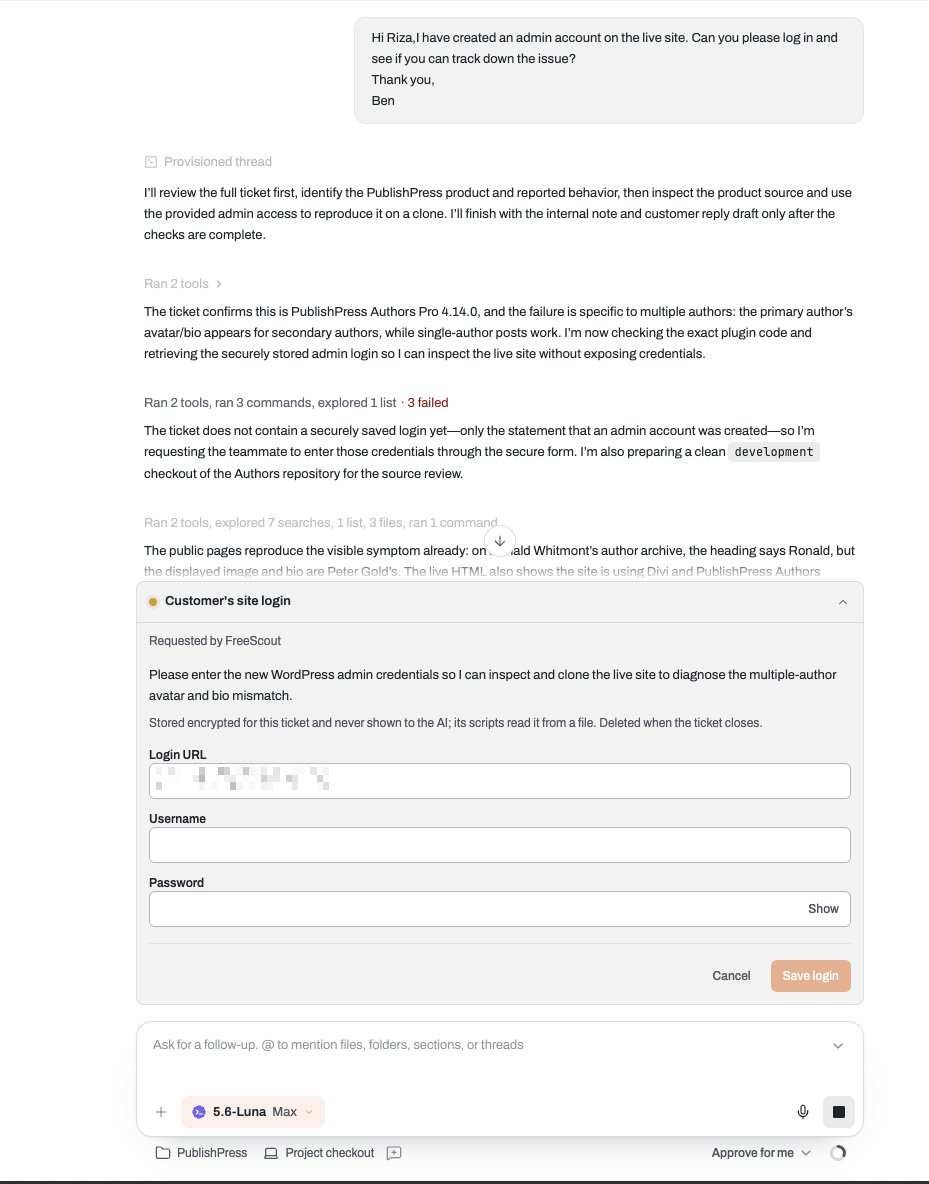 rizaardiyanto's tweet photo. In @repiledotapp if customer share the login details, the agent will not be able to see it

Instead, it will prompt a secret value where you can input username and password safely https://t.co/pRsohJjZuJ