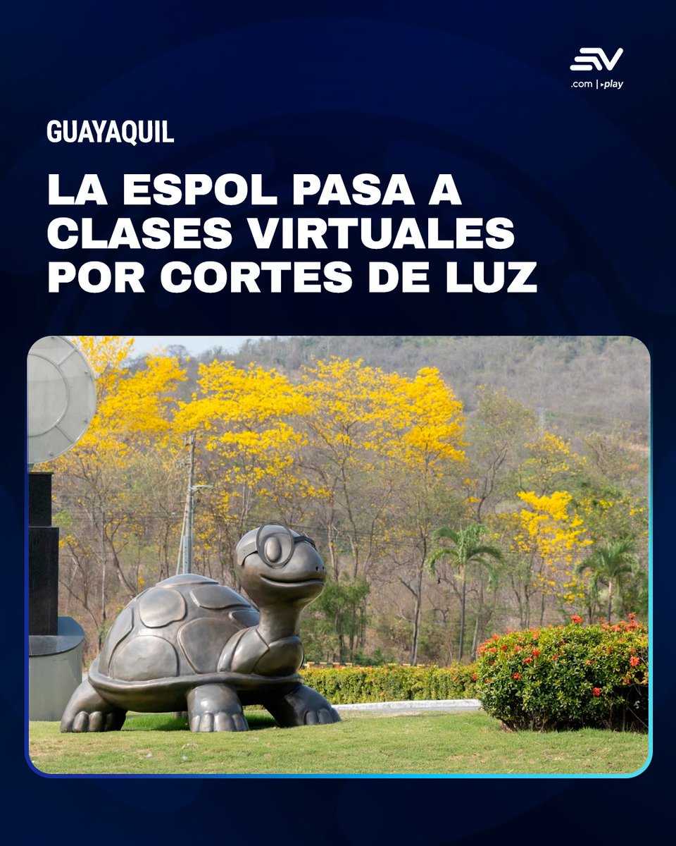 EcuavisaInforma's tweet photo. 💻 https://t.co/FtJKxgwOJ8 | La Espol fue clasificada por CNEL como gran consumidor de energía y entró en los cortes que el Gobierno había anunciado solo para las industrias. https://t.co/NcgWp5wqDH
