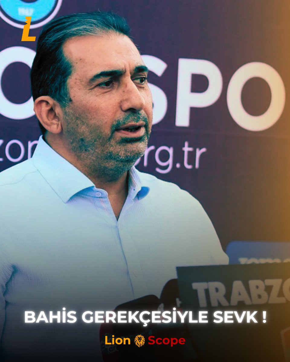 LionScopeMedia's tweet photo. 🚨 SON DAKİKA | Trabzonspor Asbaşkanı Zeyyat Kafkas, bahis oynadığı gerekçesiyle PFDK’ya sevk edildi.

#Trabzonspor #ZeyyatKafkas #PFDK https://t.co/n7xl4cQPLF