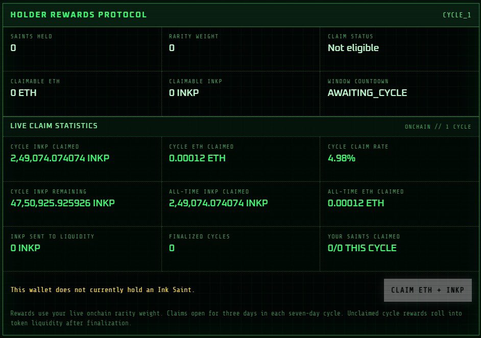 emergeen's tweet photo. Mint @InkSaints_ and claim your $INKP

https://t.co/TBfaRH0p6c https://t.co/bpJtHr0QwX