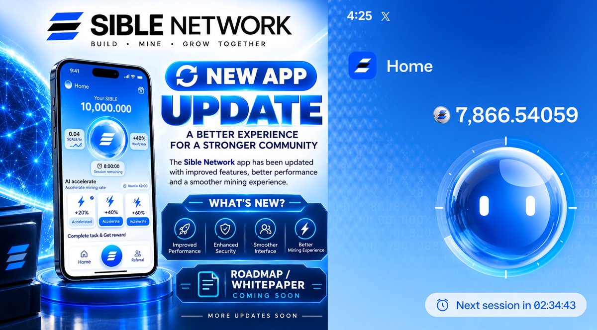 crypto_nftrw's tweet photo. I believe that SIBLE IS A VERY INTERESTING PROJECT!

Sible Network is much more than just a free-mine crypto.

The project is being built around AI, community, and blockchain and now the whole roadmap is out in the open for all to see.

Let me tell you what made me interested in this project. Here are some of the most important facts:

1. KYC is on the roadmap!

2. There are plans for on-chain migration

3. Sible is much more than a crypto-mine!

4. The community is growing rapidly!

Now it's all about the execution!

I believe that if they deliver on these promises, it could be a very interesting ride! 🔥

Don't wait for other people to mine $SIBLE, START NOW!

⛏️ Start Mining Here:

 https://t.co/S8O8vFAagk

🎟️ Referral Code: fabricerw 

DYOR! 

💬 Join our telegram community

 https://t.co/6w8ivK2M5i

#SibleNetwork #Sible $SIBLE @SibleNetworkAI