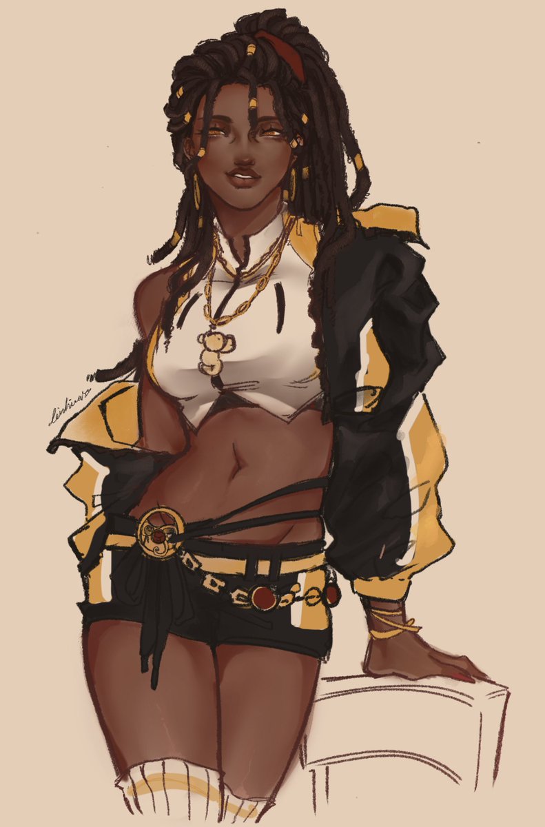 Li_Linhua101's tweet photo. Sorry everyone it's my first time ever draw a black lady
 i did try me best for my one and only Queen Patricia

#patriciadorval #idvenchantress #IdentiyV https://t.co/DJ68AgEPBX