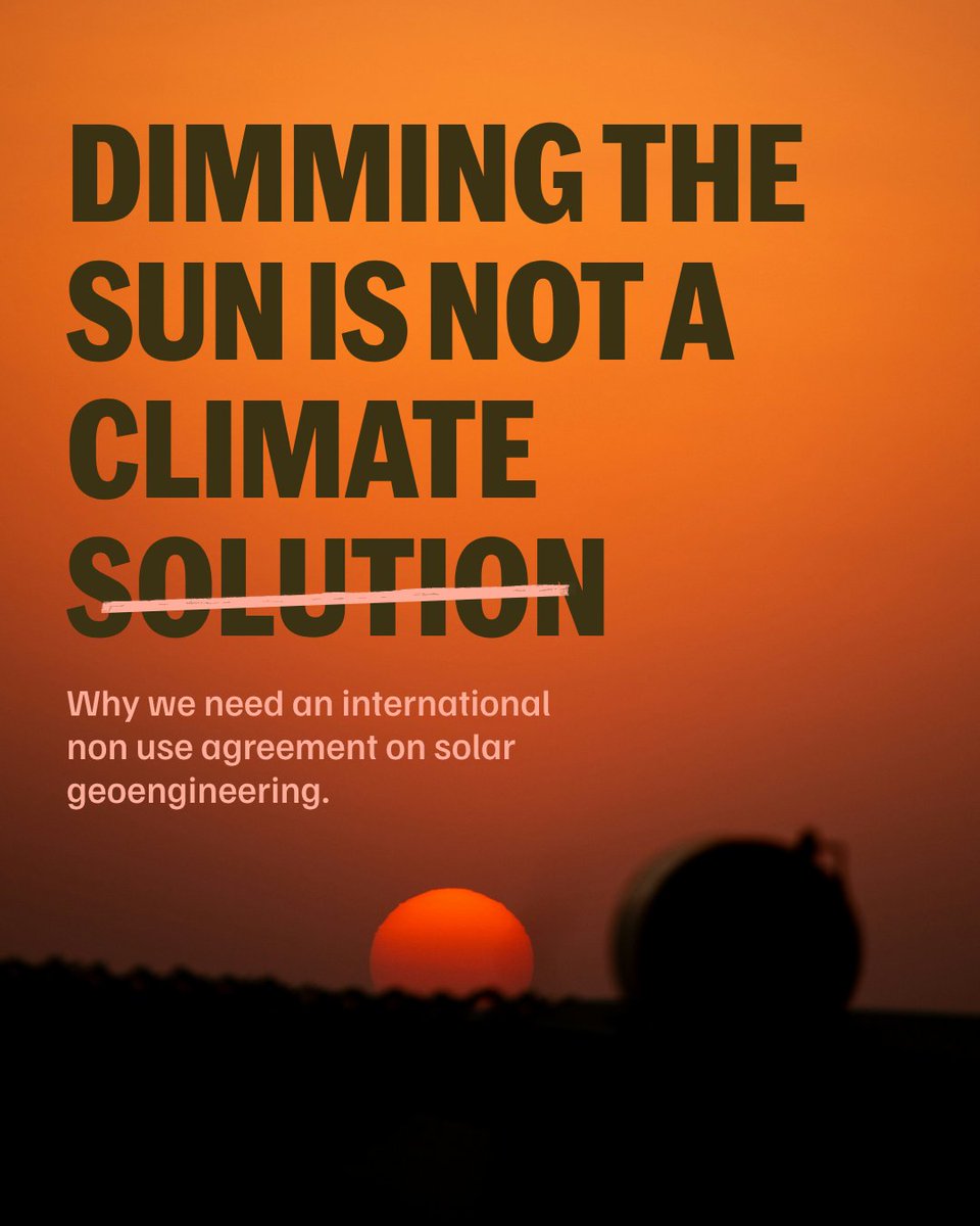 HOMEAlliance_'s tweet photo. Risky geoengineering experiments shouldn’t happen at all, no matter how carefully they’re framed as research or solutions. https://t.co/qVm7DCwqgW