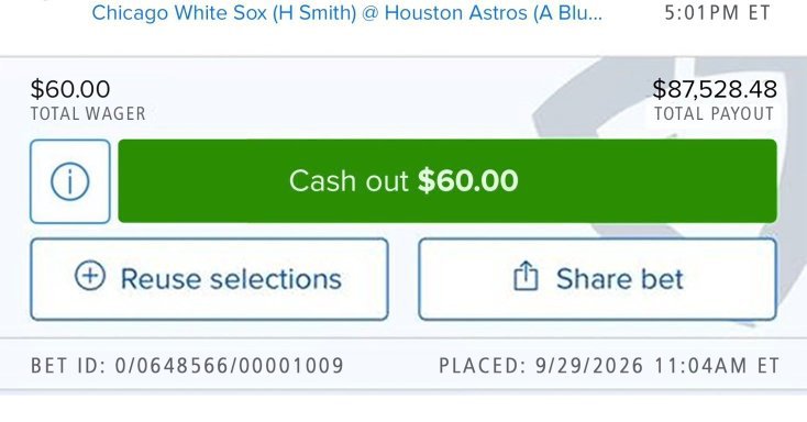 keithrogers837's tweet photo. 🚨🔥 THIS TICKET IS LOOKING CRAZY! 🤯💰

💵 $60 ➡️ $87,528.48 💸😳

That’s $87K+ on the line! 🤑🔥 Every pitch, every at-bat, every inning matters from here! ⚾️👀

WE’RE CHASING A MONSTER PAYDAY! 💰🏆

🔐 LET’S GET LOCKED IN AND CASH THIS! 🔥💸
https://t.co/7IsWbPsGpr https://t.co/M5dMRdAydK
