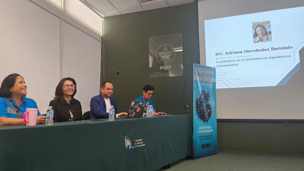 buap_fcc's tweet photo. 🔐🌎 ¡Hoy arranca el Cyber Security Global Congress BUAP 2026 en CU2!
La FCC BUAP recibe a especialistas, docentes y estudiantes para compartir conocimiento e innovación en ciberseguridad.
💙🐺 ¡Bienvenidas y bienvenidos!
#CSGC2026 #FCCBUAP #OrgulloFCC #Ciberseguridad https://t.co/QbaGnrrTxF