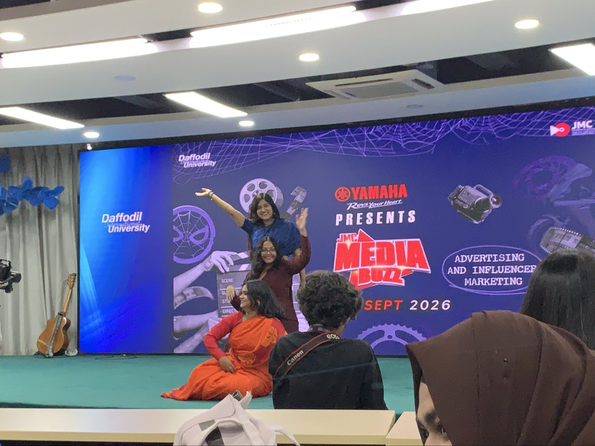 BDNSMedia's tweet photo. Yamaha Present Daffodil international University Media Buzz 1st Day 

#Jmcmediabuzz2026
@MoJoJamil https://t.co/RaP142qc9G