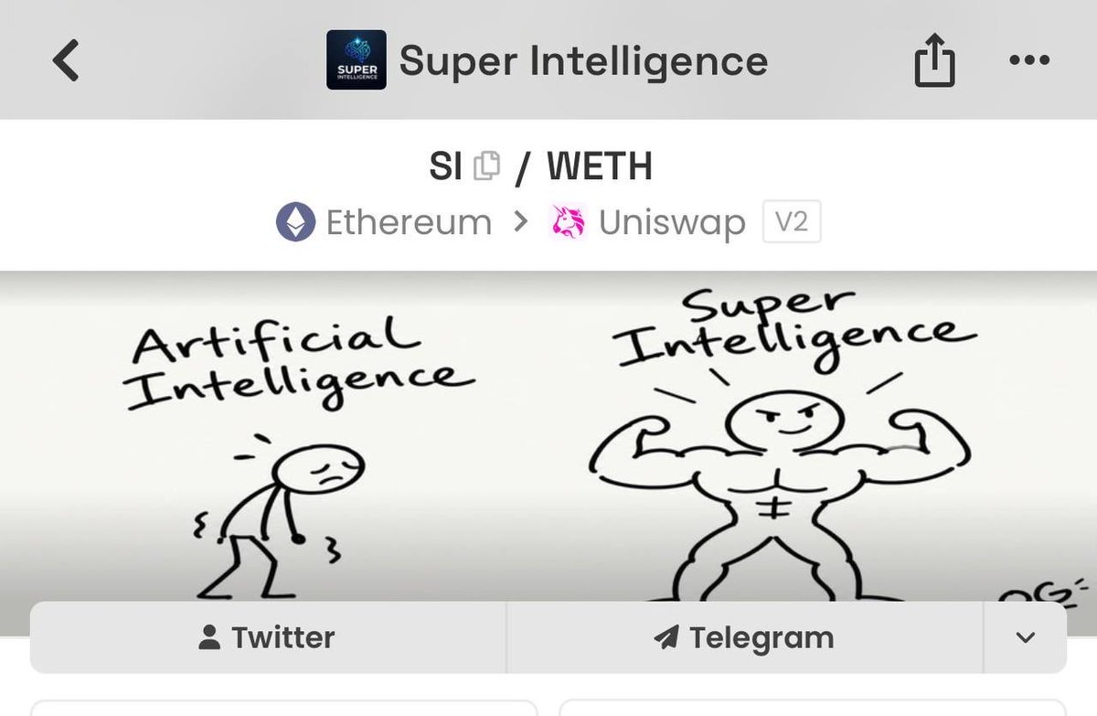 superintelcto's tweet photo. Super Intelligence has arrived on ETH. We’ve updated our socials on Dexscreener and we’ve already paid for Blue verification on X.

It’s $SI, not AI.

0xa5B388D516B45962b2256171D65aB9517260D2A6 https://t.co/HT0ihXlm7T