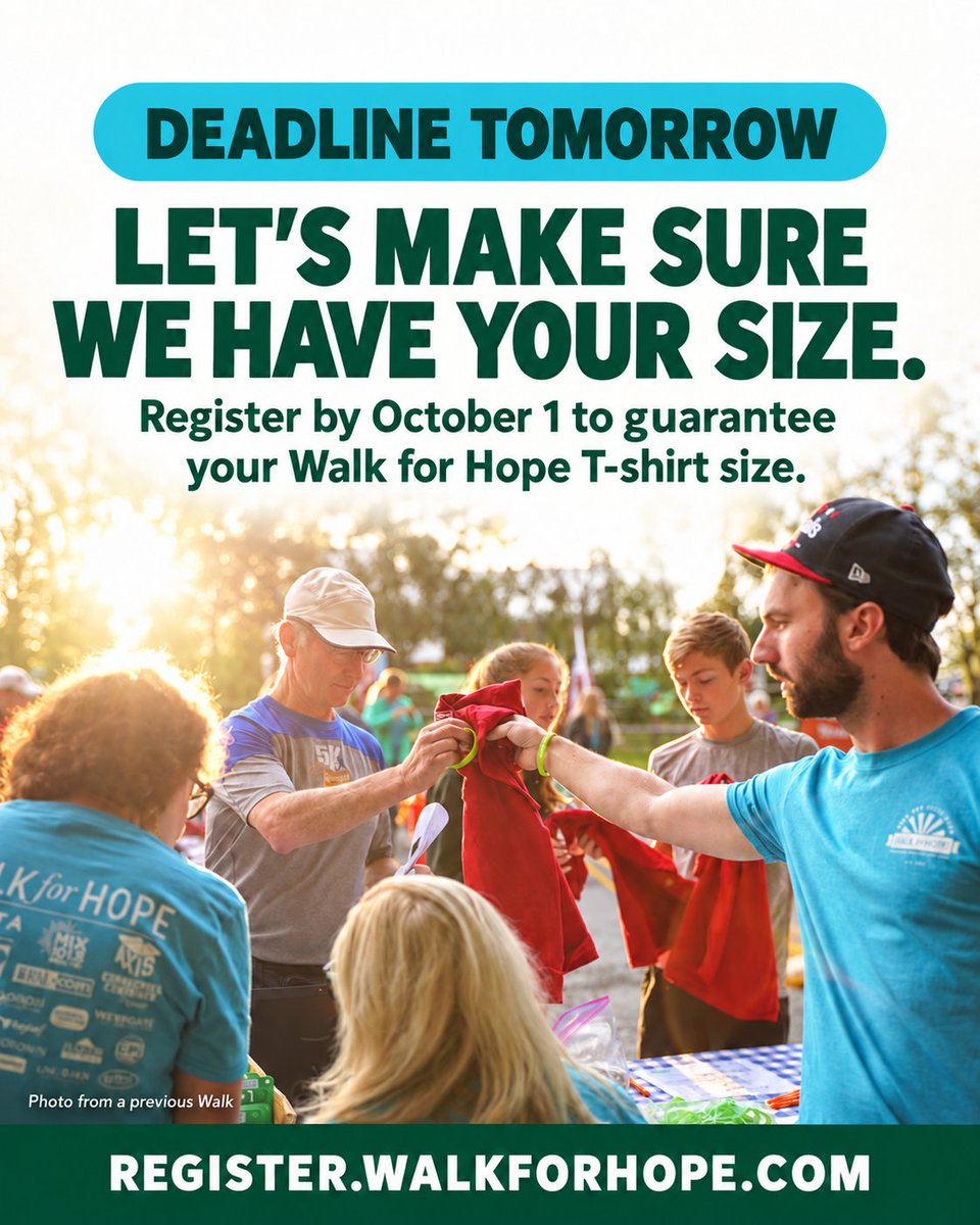 walkforhope tweet picture
