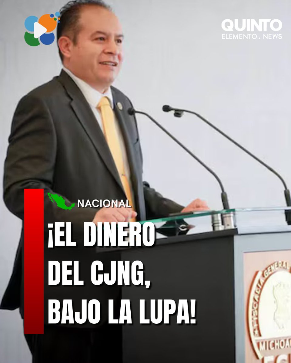 QuintoENews's tweet photo. 🚨 #NACIONAL | La Fiscalía de Michoacán investiga si el CJNG financió al Movimiento del Sombrero, fundado por Carlos Manzo. Hasta ahora, no se ha acreditado una conexión directa entre esos recursos y el asesinato del exalcalde. #Michoacán #CJNG #QuintoElemento https://t.co/g7p7TJP6hS