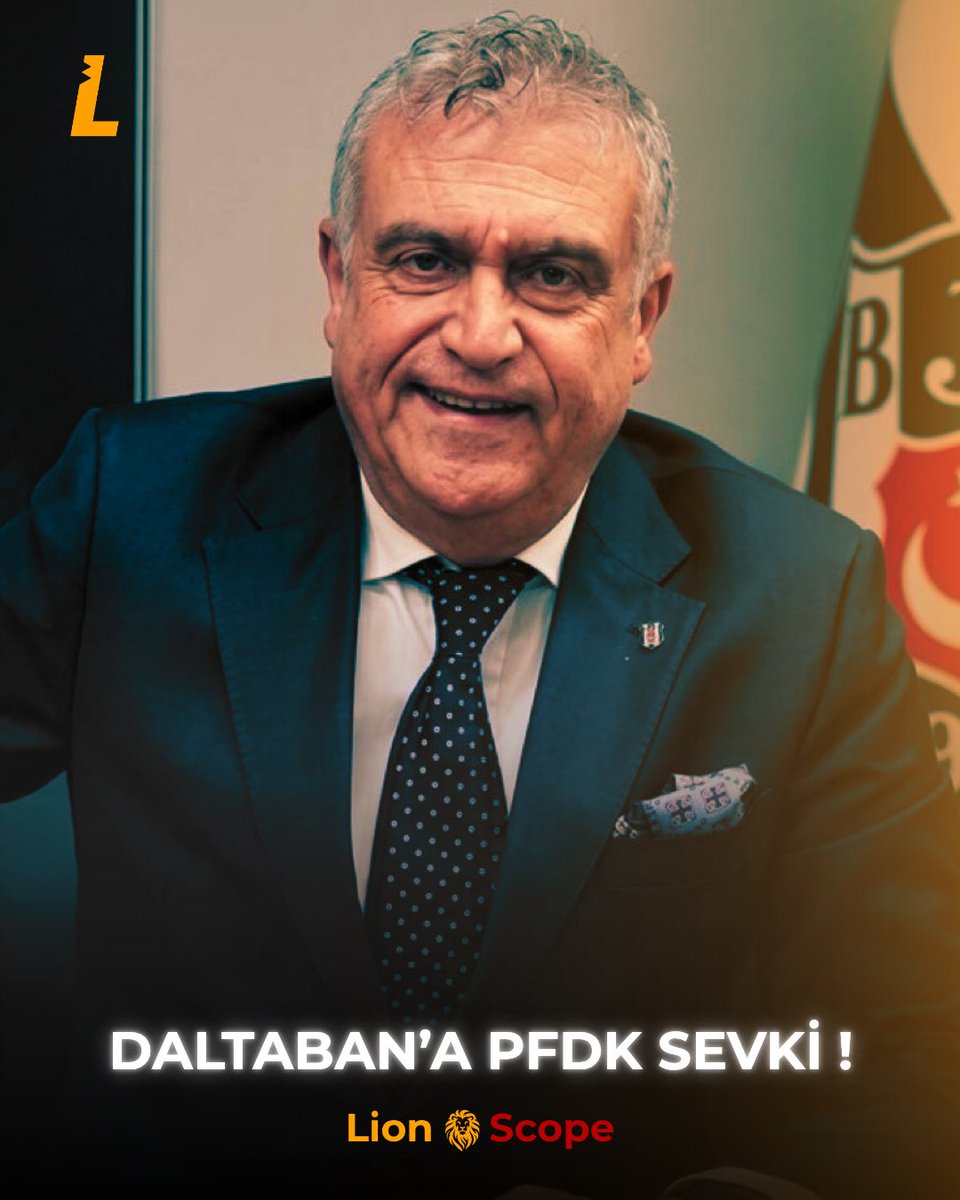 LionScopeMedia's tweet photo. 🚨 SON DAKİKA | Beşiktaş 2. Başkanı Hakan Daltaban, bahis oynadığı gerekçesiyle PFDK’ya sevk edildi.

#Beşiktaş #HakanDaltaban #PFDK https://t.co/hCbOGMA5G0