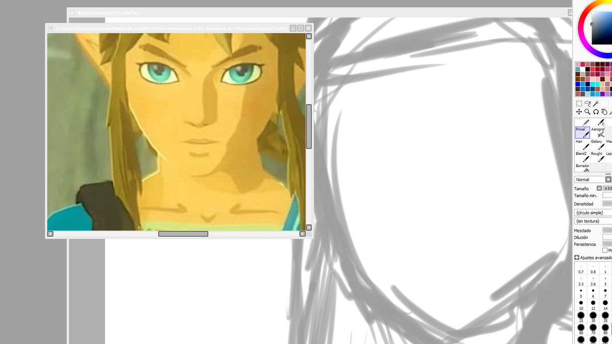 Lea_Hajime's tweet photo. I'm not sure what I'm doing, but I wanted to try a new way of painting xD https://t.co/BWXExdPbam