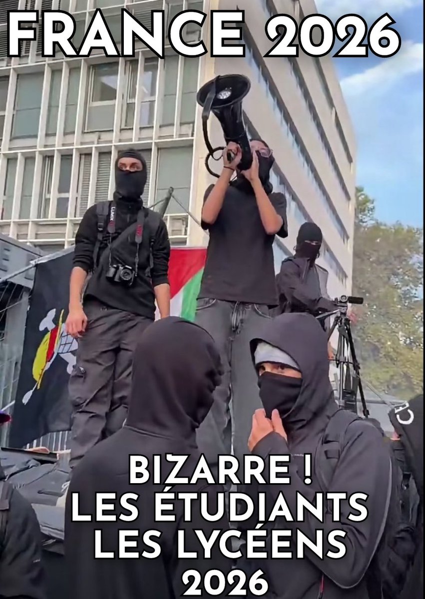 GaudinDesi746's tweet photo. PARTAGEZ AU MAXIMUM ! 

Les médias ! 
Les politiques ! 
L'état nous prend pour des CONS ! 

Vous en êtes sûr ? 
Que ce sont des manifestations d'étudiants ou de lycéens ?

MOI,JE DIRAIS que c'est une guerre civile, orchestré par l'extrême-gauche ! 

QU'EN PENSEZ-VOUS ? 

Désirée https://t.co/6EnuOKLuGK