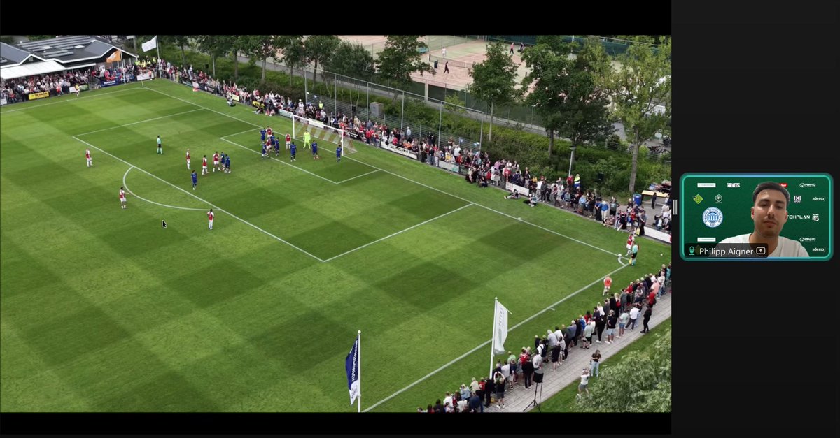 MatchplanKfrnz's tweet photo. WE ARE LIVE! 🤩

Philipp Aigner (Standard-Spezialist @AZAlkmaar) präsentiert exklusive Einblicke in seine tägliche Arbeit:

🔴 Welche Prinzipien hinter der Standard-Arbeit bei AZ Alkmaar stehen

🔴 Wie aus Theorie konkrete Set-Piece-Designs werden

#MatchplanImpulse https://t.co/ncLUNrtiZa