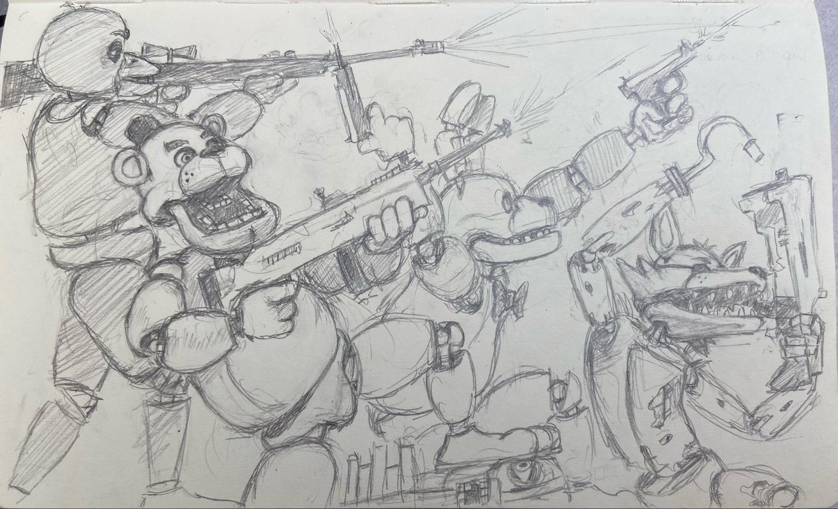 koniekk's tweet photo. Me and gang this october 

#fnaf #Fortnite #fivenightsatfreddys https://t.co/zjKF9oOSY6