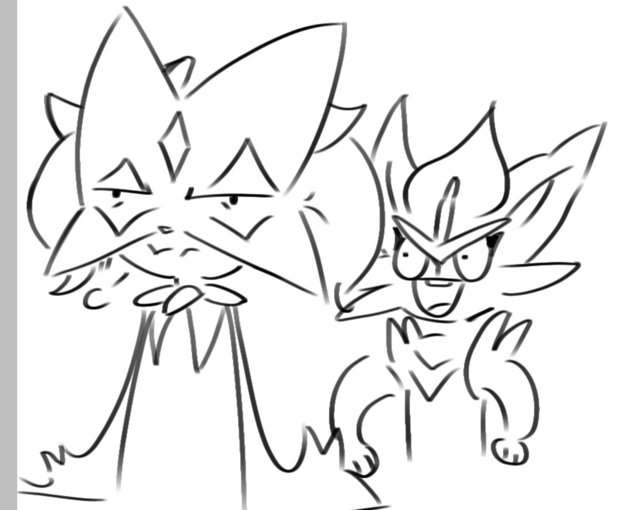 TraumaClone's tweet photo. #Pokemonartㅤ #art #digitalartㅤ #meowscarada #cinderace https://t.co/pQMTMgCW8x